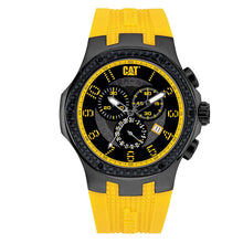Load image into Gallery viewer, CAT Navigo Carbon Yellow Rubber Chronograph WATCH - Allsport
