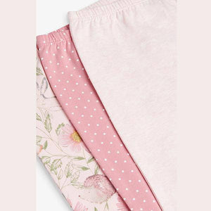 Pink Spot/Floral 3 Pack Leggings (0mths-3yrs) - Allsport