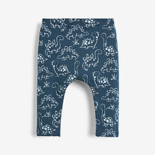 Load image into Gallery viewer, Blue Dino Leggings Three Pack (0mths-12mths) - Allsport
