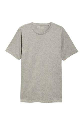 Grey Marl Crew Neck T-Shirt. - Allsport