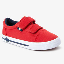 Load image into Gallery viewer, Strap Touch Fastening Red Shoes (Younger) - Allsport
