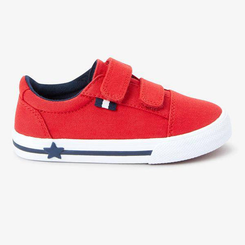 Strap Touch Fastening Red Shoes (Younger) - Allsport