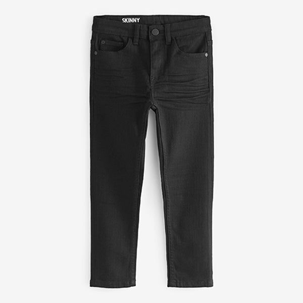 Black Denim Skinny Fit Five Pocket Jeans (3-12yrs)