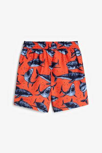 Orange Shark Swim Shorts - Allsport