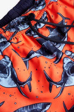 Load image into Gallery viewer, Orange Shark Swim Shorts - Allsport
