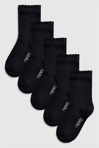 Black 5 Pack Ankle Socks - Allsport