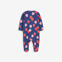 Load image into Gallery viewer, 3PK RED NAVY STRIPE SLEEPSUITS (0MTH-18MTHS) - Allsport
