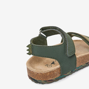 Khaki Camo Corkbed Comfort Sandals (Younger Boys)
