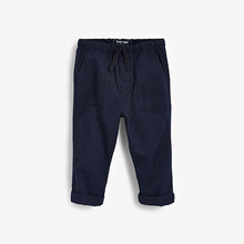 Load image into Gallery viewer, Blue Navy Loose Fit Utility Pull-On Trousers (6mths-5yrs) - Allsport
