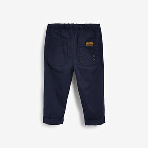 Blue Navy Loose Fit Utility Pull-On Trousers (6mths-5yrs) - Allsport
