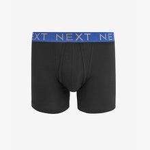 Load image into Gallery viewer, 8 Pack Black Bright Waistband A-Front Boxers
