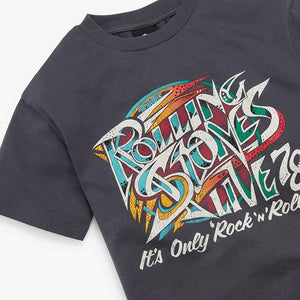 Charcoal Grey Rolling Stones T-Shirt (3-12yrs) - Allsport