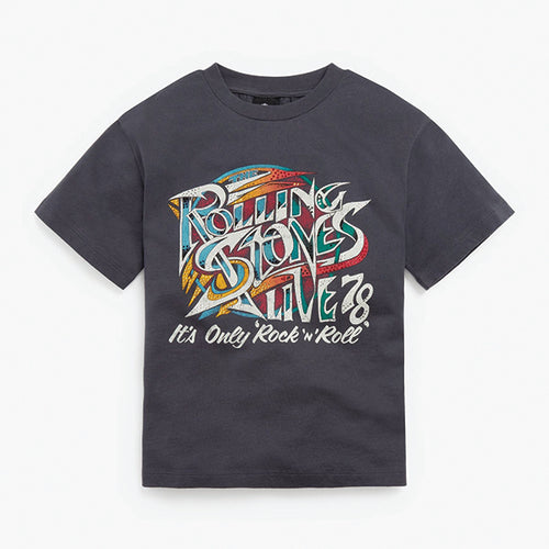 Charcoal Grey Rolling Stones T-Shirt (3-12yrs) - Allsport