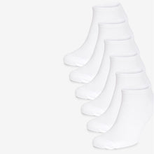 Load image into Gallery viewer, 6 Pack White Trainer Socks (Men) - Allsport
