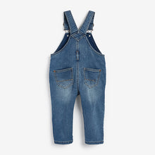 Load image into Gallery viewer, Blue Denim Dungarees (3mths-5yrs) - Allsport
