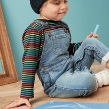 Load image into Gallery viewer, Blue Denim Dungarees (3mths-5yrs) - Allsport
