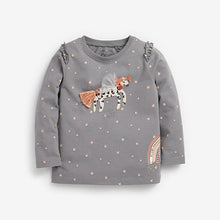 Load image into Gallery viewer, Charcoal Grey Unicorn Character T-Shirt (3mths-6yrs) - Allsport
