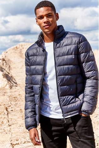 SLATE GREY Funnel Quilted Jacket With DuPont™ Sorona® Insulation - Allsport