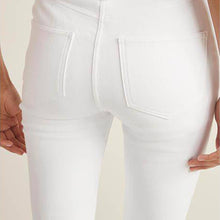 Load image into Gallery viewer, White Jersey Cropped Leggings - Allsport
