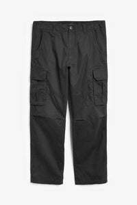 Black Stright Fit Cotton Cargo - Allsport