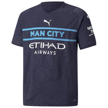 Load image into Gallery viewer, Man City Third Replica Youth Jersey 21/22
