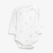 Load image into Gallery viewer, Pink 4 Pack Bunny Long Sleeve Bodysuits (0mths-18mths) - Allsport
