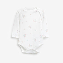 Load image into Gallery viewer, Pink 4 Pack Bunny Long Sleeve Bodysuits (0mths-18mths)
