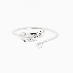 Sterling Silver Feather Ring