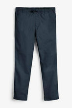Load image into Gallery viewer, Navy Tapered Fit Elasticated Waist Trousers - Allsport
