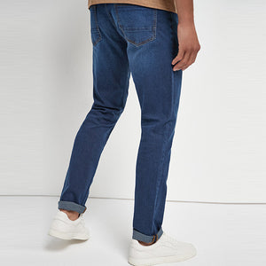 Dark Blue Slim Fit Premium Heavyweight Jeans - Allsport
