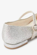 Load image into Gallery viewer, Silver Gold Glitter Heeled Mary Jane Shoes - Allsport
