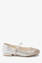 Load image into Gallery viewer, Silver Gold Glitter Heeled Mary Jane Shoes - Allsport
