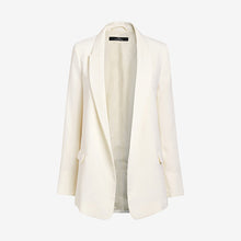Load image into Gallery viewer, Ecru Relaxed Soft Crepe Blazer - Allsport
