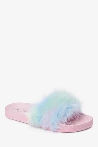 Multi Faux Fur Sliders - Allsport