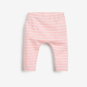White/Pink Bunny T-Shirt, Leggings And Headband Set (0mths-18mths) - Allsport