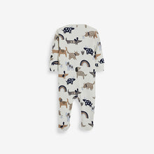 Load image into Gallery viewer, Monochrome Dog Baby 3 Pack Sleepsuits (0mths-18mths) - Allsport
