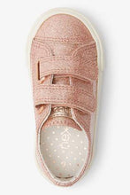 Load image into Gallery viewer, Pink Glitter Touch Fastening Trainers - Allsport
