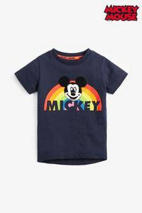 Short Sleeves Rainbow Mickey T-Shirt - Allsport