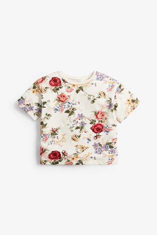 CORE BOXY FLORAL TOP  (3MTHS-5YRS) - Allsport