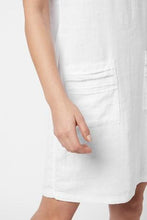 Load image into Gallery viewer, White Linen Blend Shift Dress - Allsport
