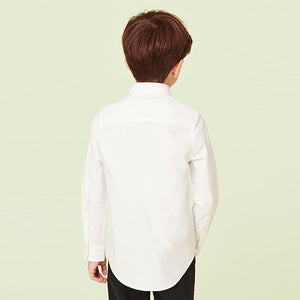 White Long Sleeve Oxford Shirt (3-12yrs)