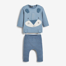 Load image into Gallery viewer, Blue Lion T-Shirt And Leggings Slogan Set (0mths-18mths)
