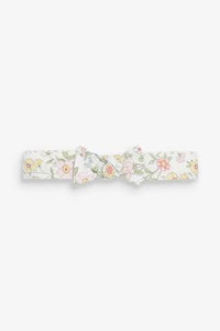 Pink/White Floral Blouse, Leggings And Headband Set  (up to 18 months) - Allsport
