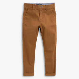 Ginger Slim Fit Stretch Chino Trousers (3-12yrs) - Allsport