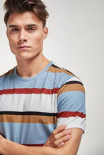 Load image into Gallery viewer, Blue White Stripe Regular Fit T-Shirt - Allsport
