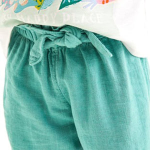 Linen Blend Bow Shorts (3mths-6yrs) - Allsport
