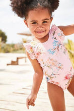 Load image into Gallery viewer, Pink Floral Swimsuit (3MTHS-5YRS) - Allsport
