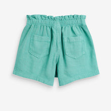 Load image into Gallery viewer, TEAL LINEN BOW SHORT - Allsport

