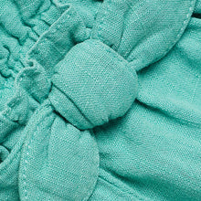 Load image into Gallery viewer, TEAL LINEN BOW SHORT - Allsport
