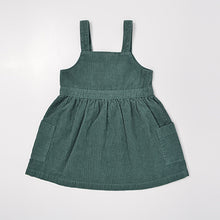 Load image into Gallery viewer, Teal Cord Pinafore (3mths-6yrs)
